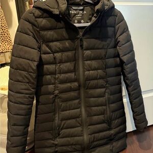 Women’s Nautica Black Hooded Winter Jacket Small